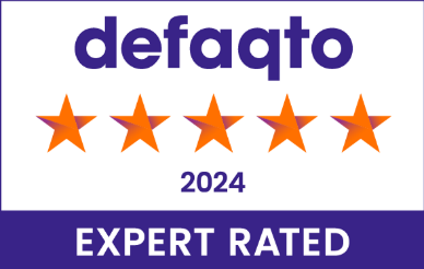 Defaqto 5* expert rated, applies to cover over £4000, Time Limited and Rabbit cover excluded.